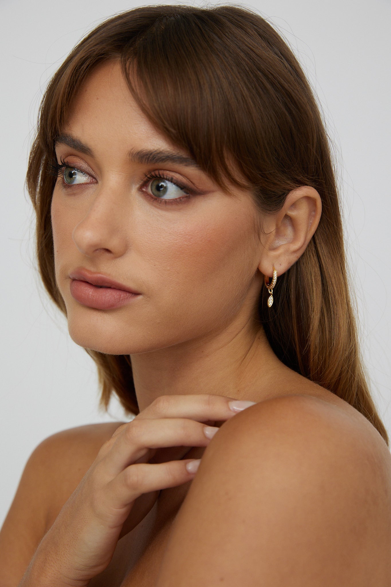 Boucles d'oreilles pendantes Starbright en or
