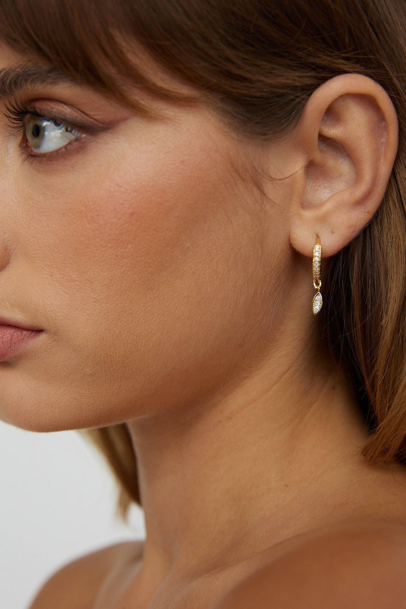 Boucles d'oreilles pendantes Starbright en or