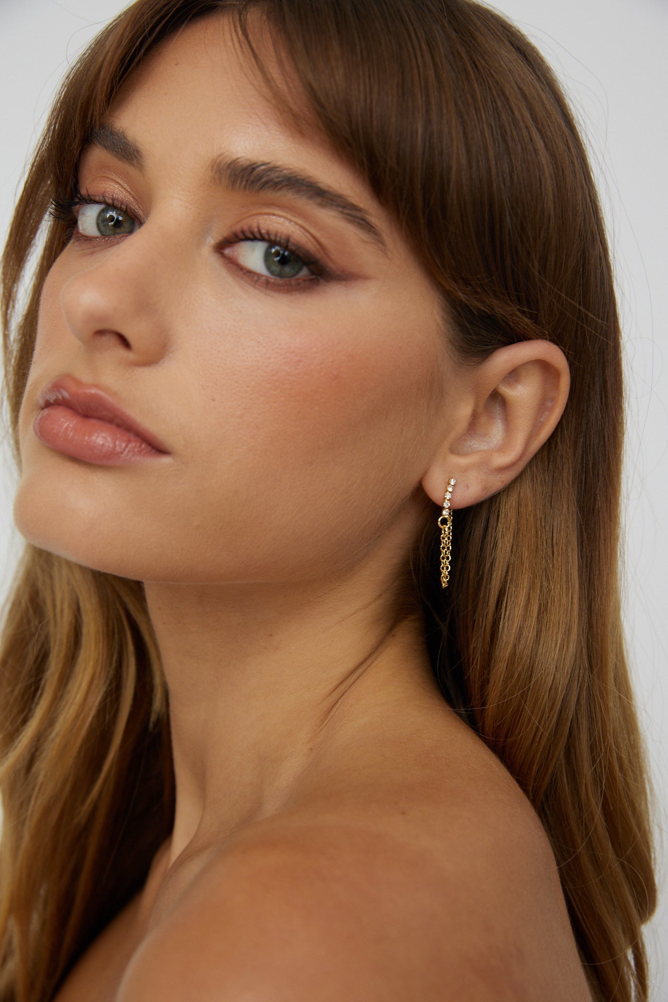 Boucles d'oreilles pendantes Audrina en or