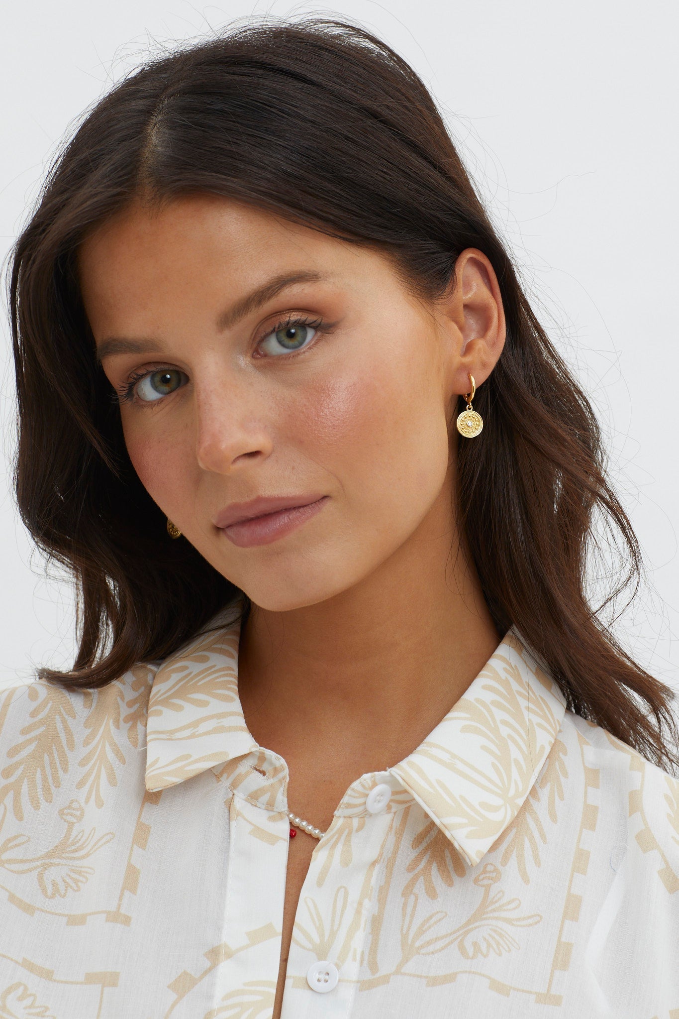 Boucles d'oreilles pendantes Inca en or