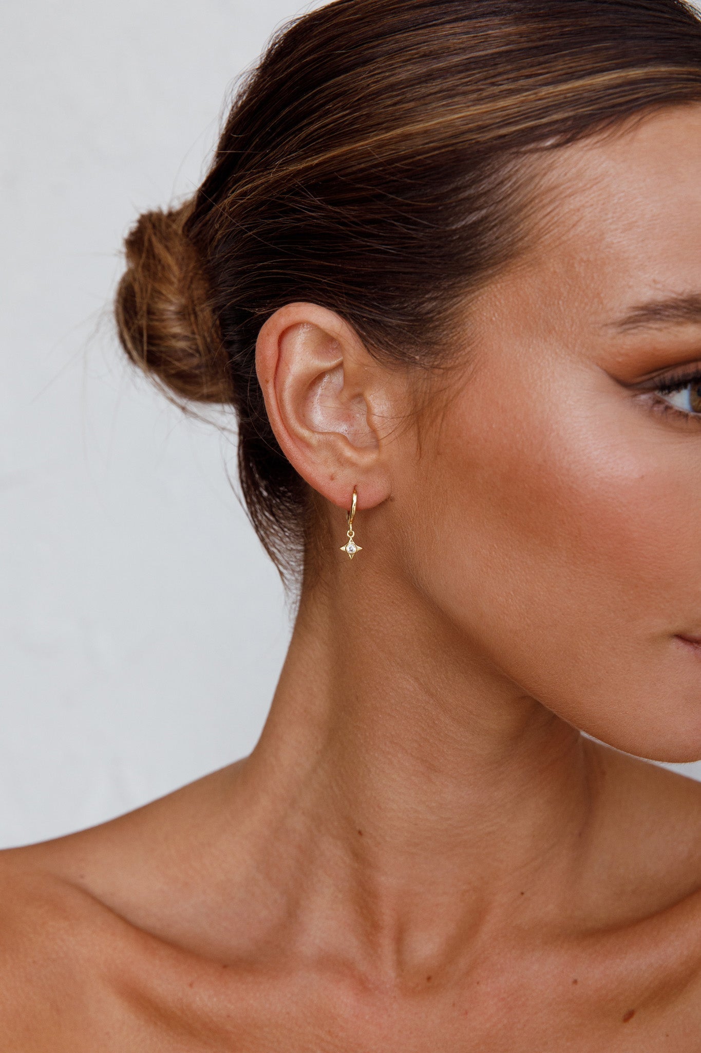 Boucles d'oreilles créoles Lucida Diamante Or