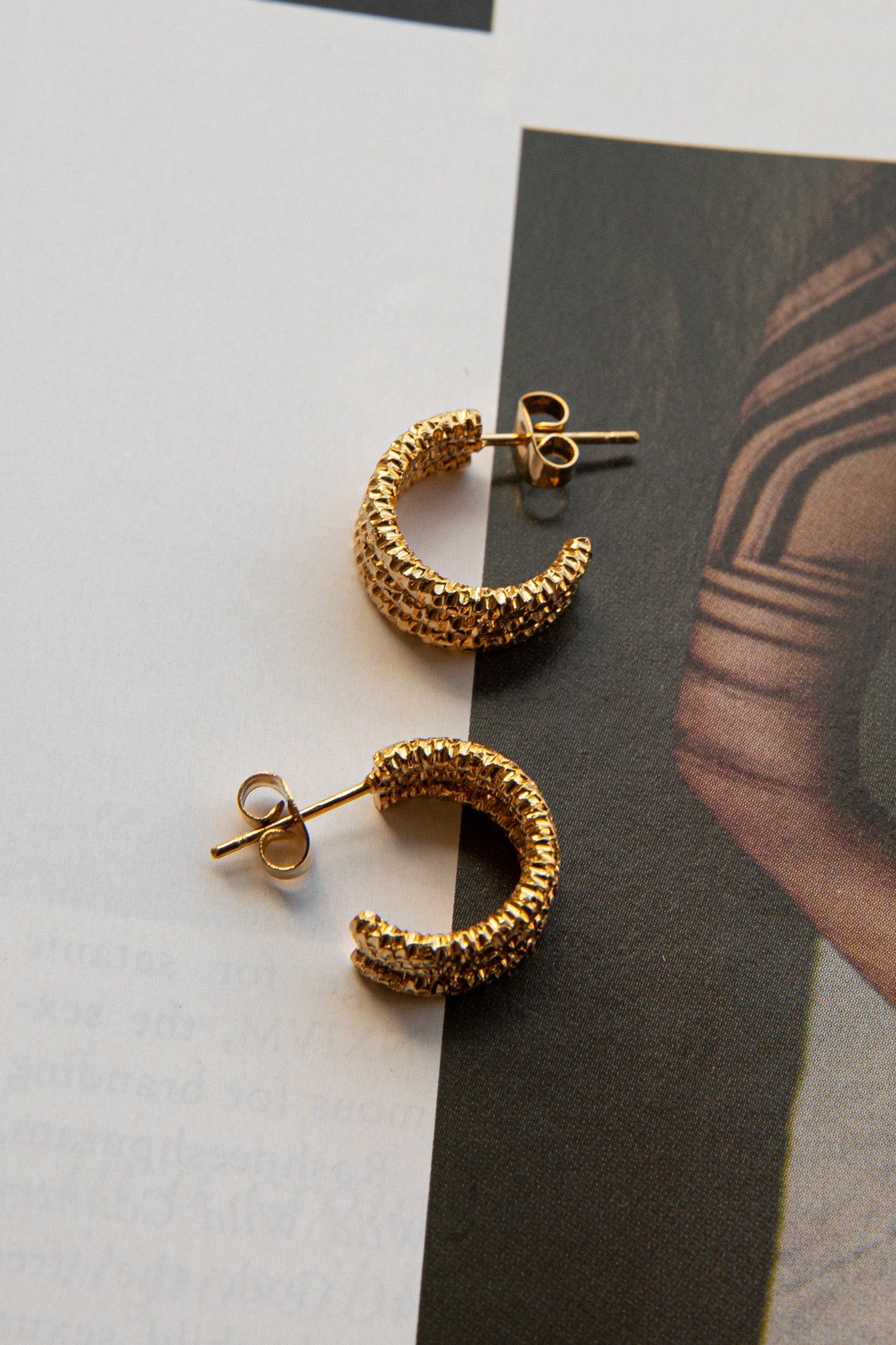 Boucles d'oreilles créoles Goldilocks en or