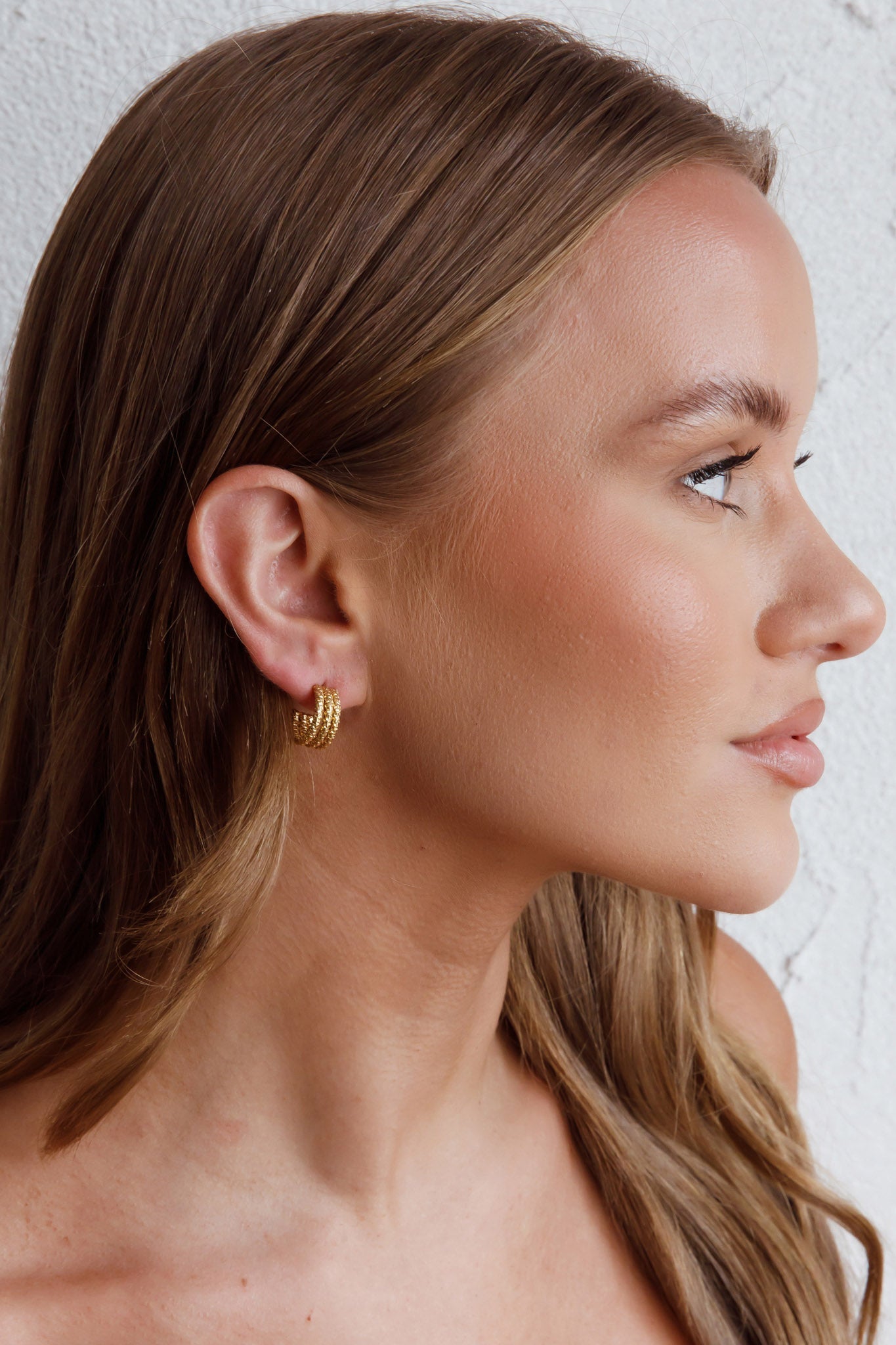 Boucles d'oreilles créoles Goldilocks en or