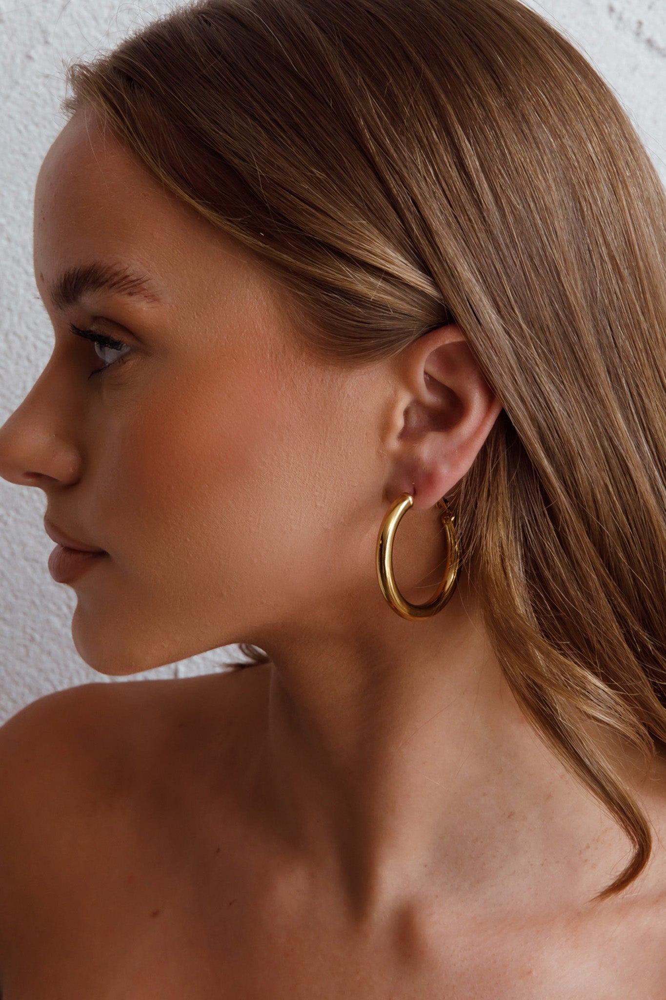 Boucles d'oreilles créoles Méduse Or