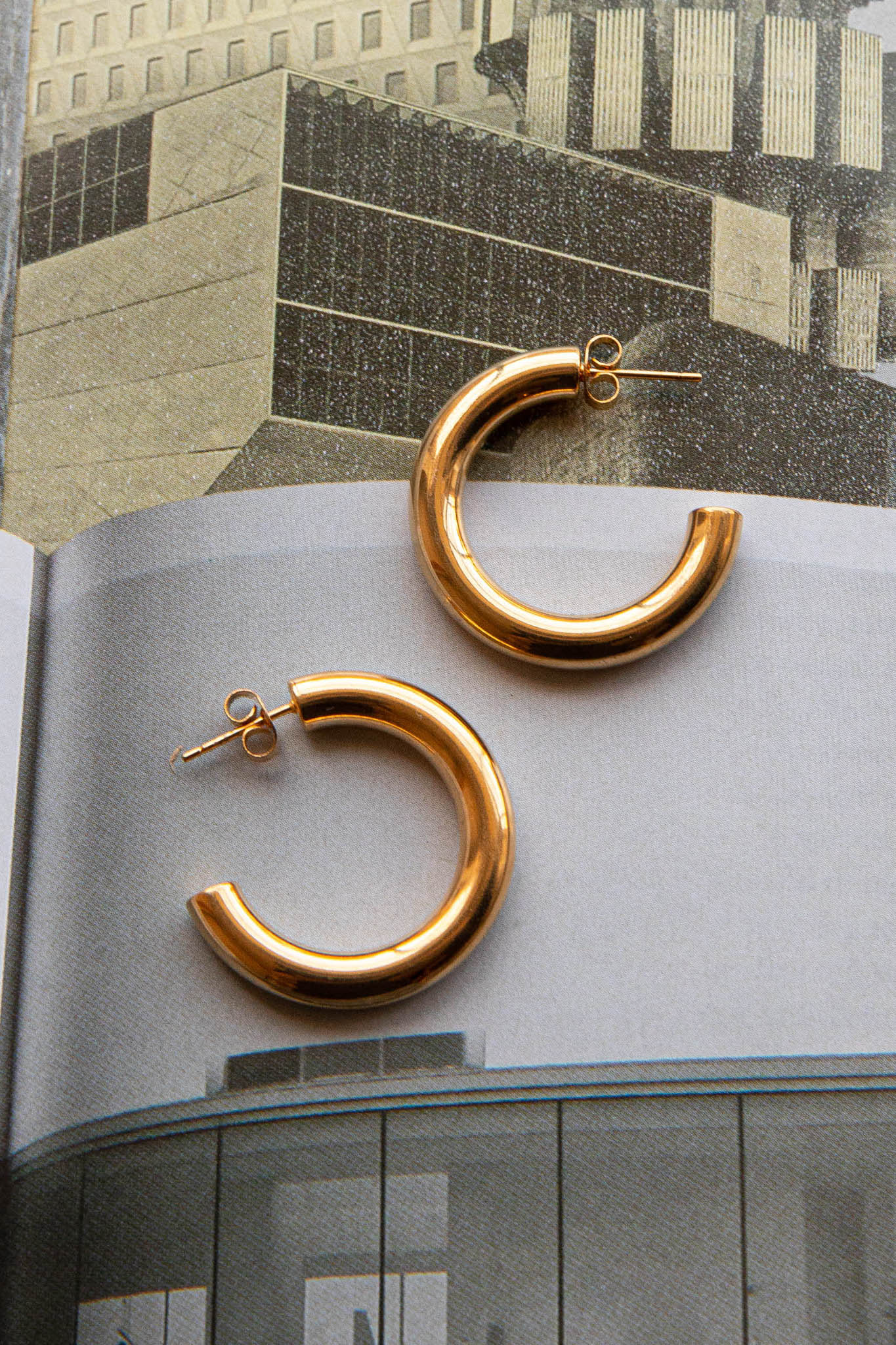 Boucles d'oreilles créoles ouvertes Zayda Or
