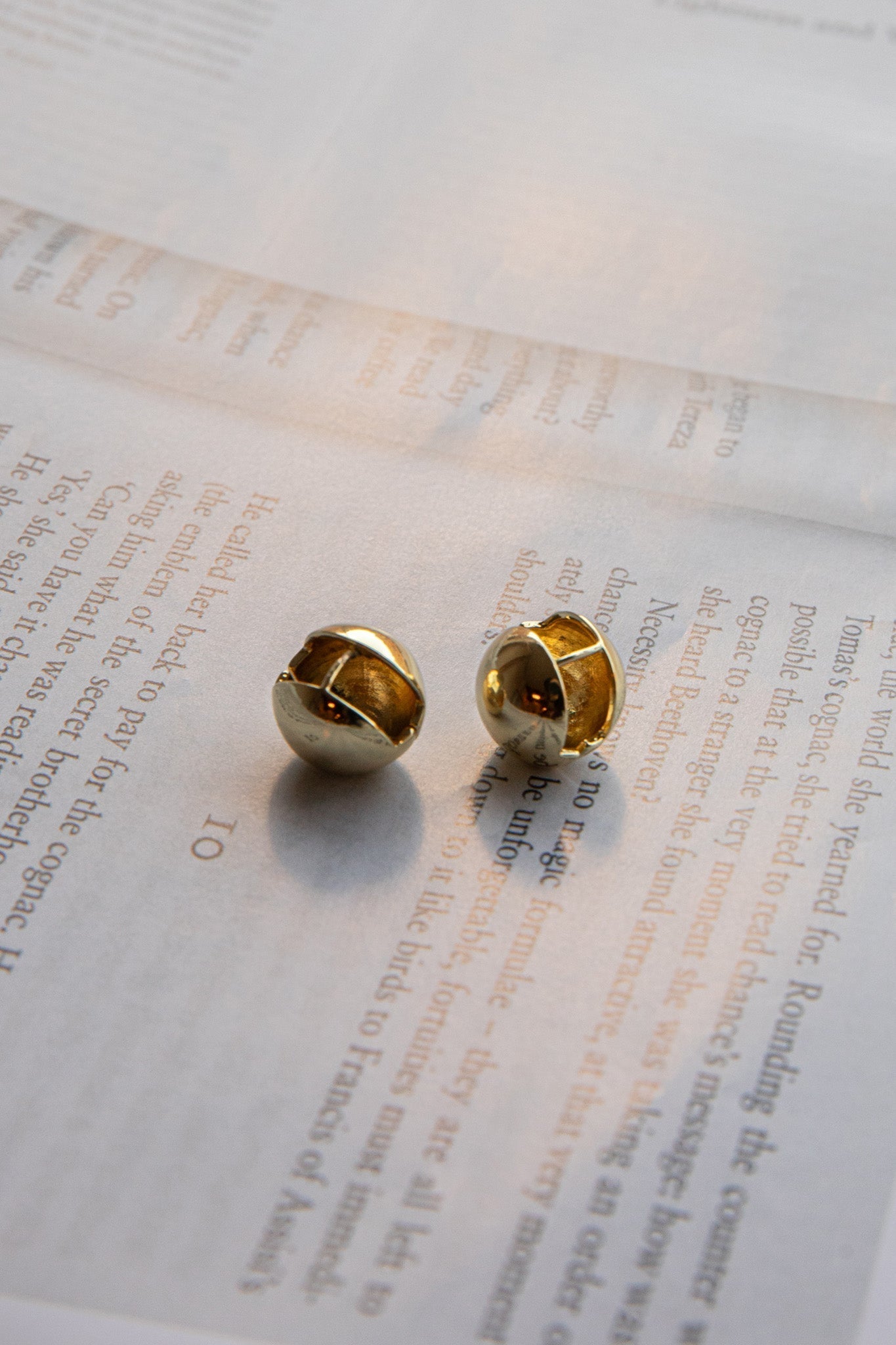 Boucles d'oreilles Ball Moonstar Or