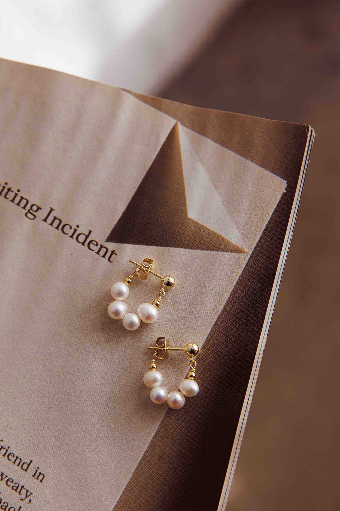 Boucles d'oreilles en perles Milly Or