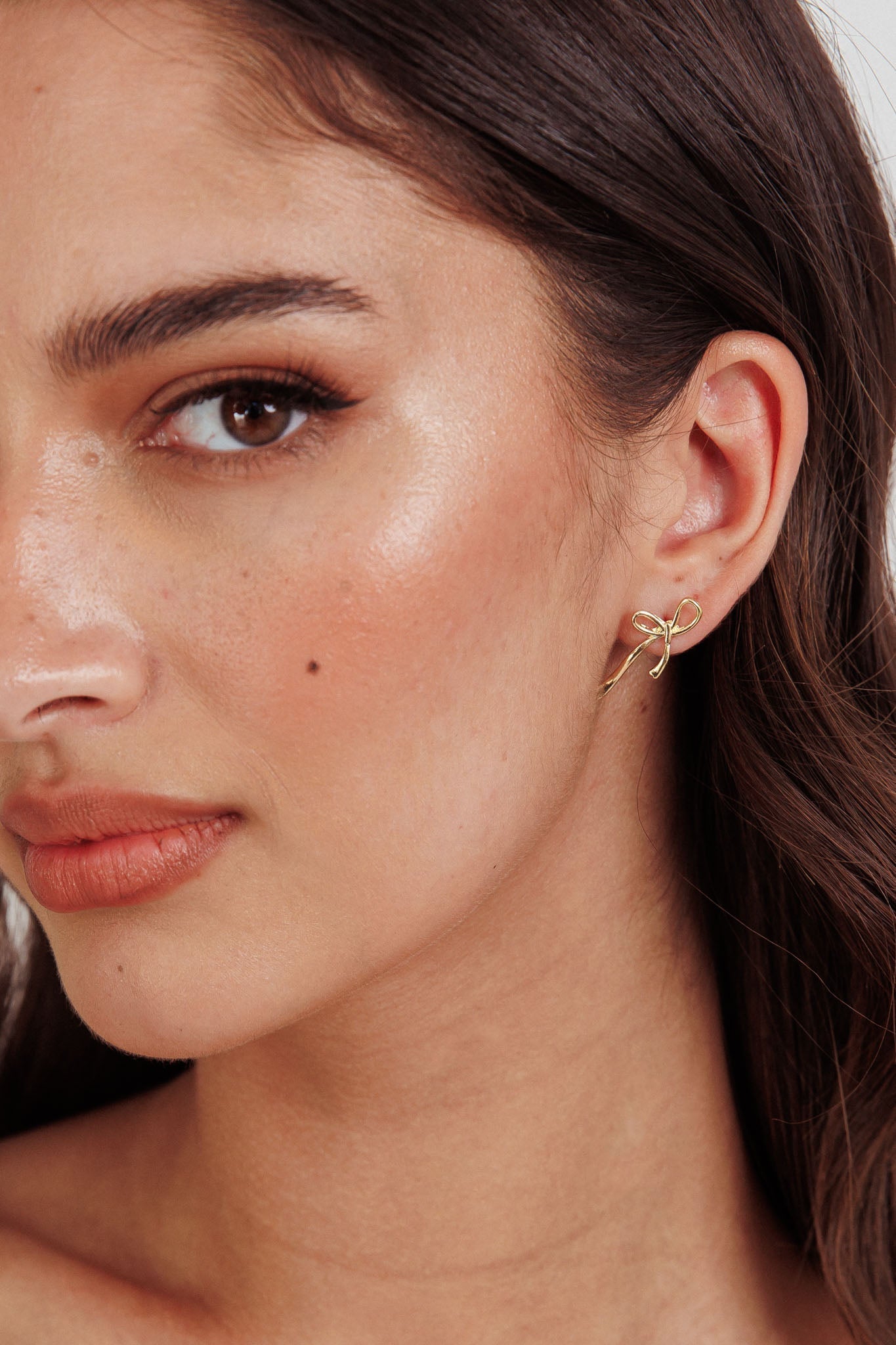 Boucles d'oreilles Becca Petit Nœud Or