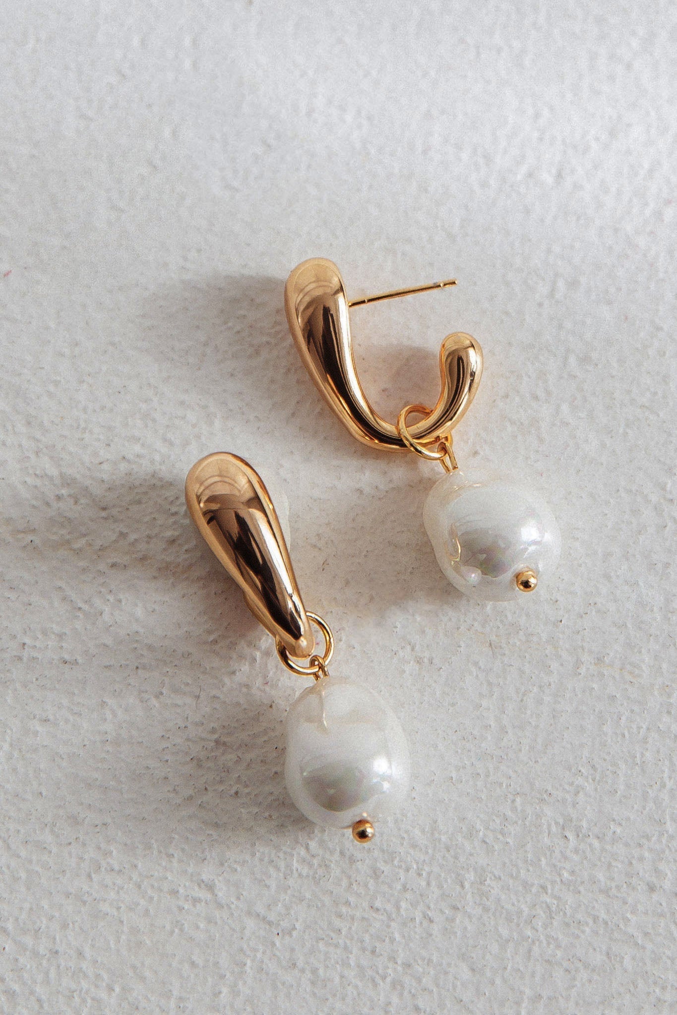 Boucles d'oreilles pendantes en perles Celene Or