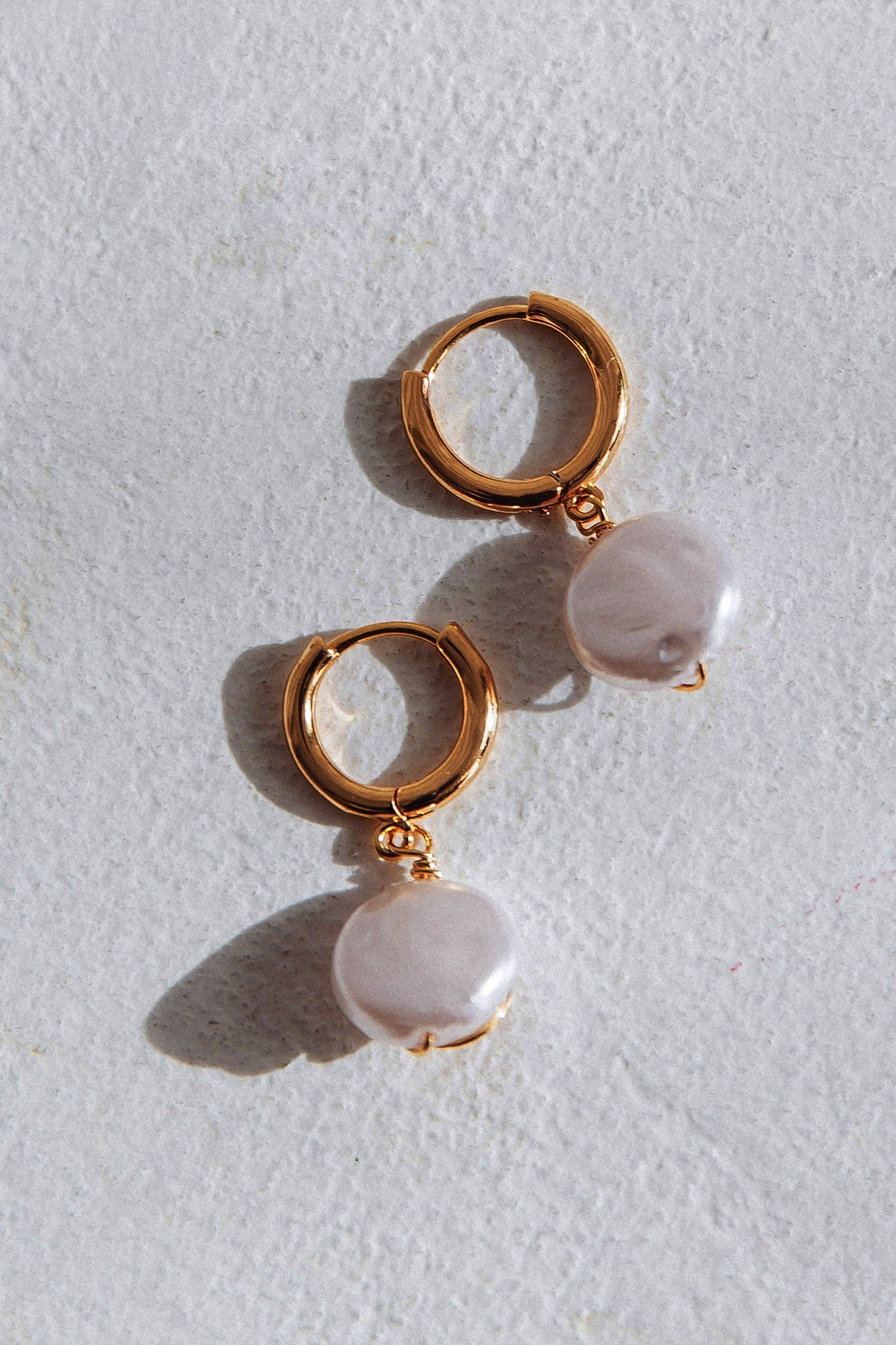 Boucles d'oreilles en perles Sophia Swirl Or