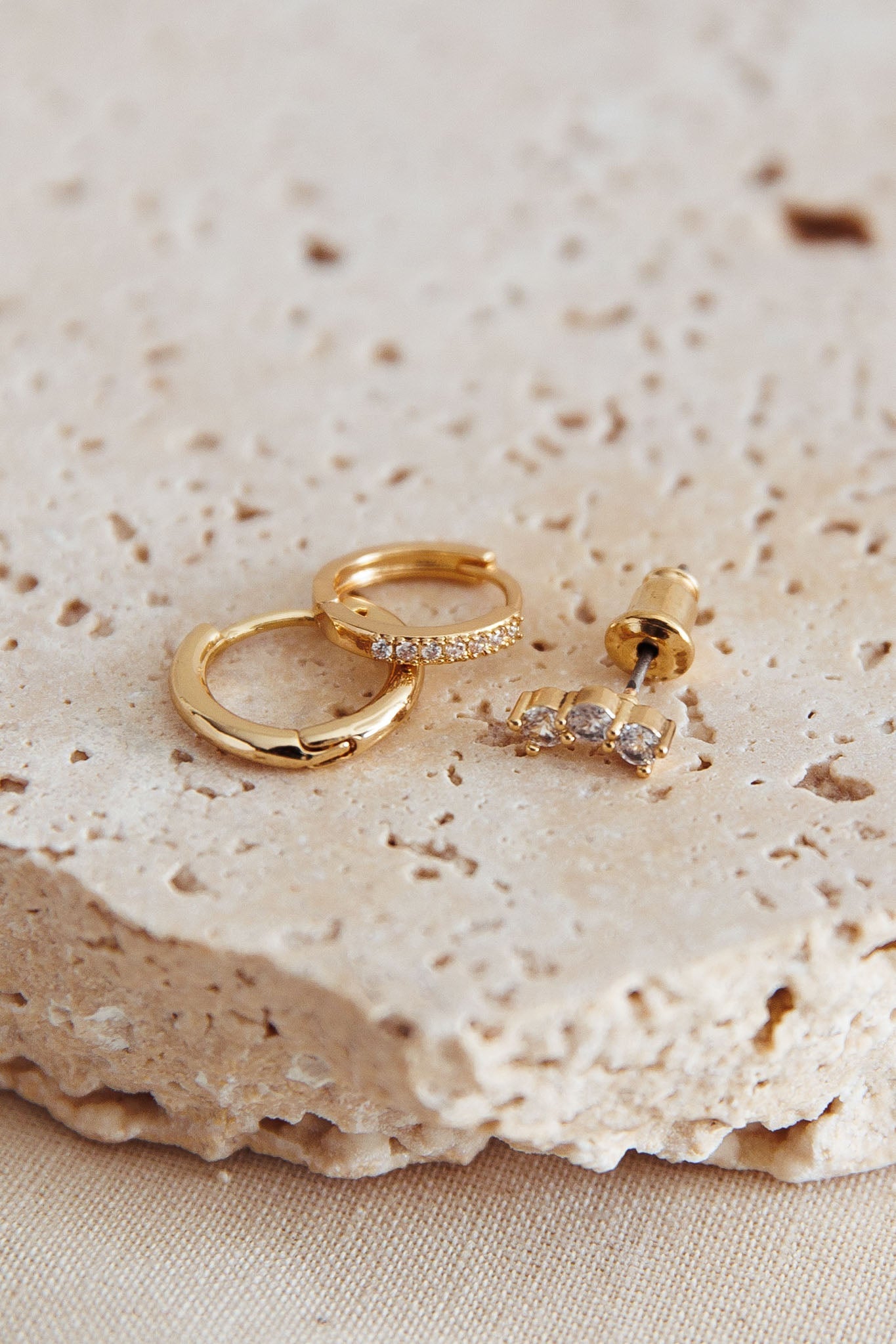 Boucles d'oreilles en cristal Signes Astrologiques Or