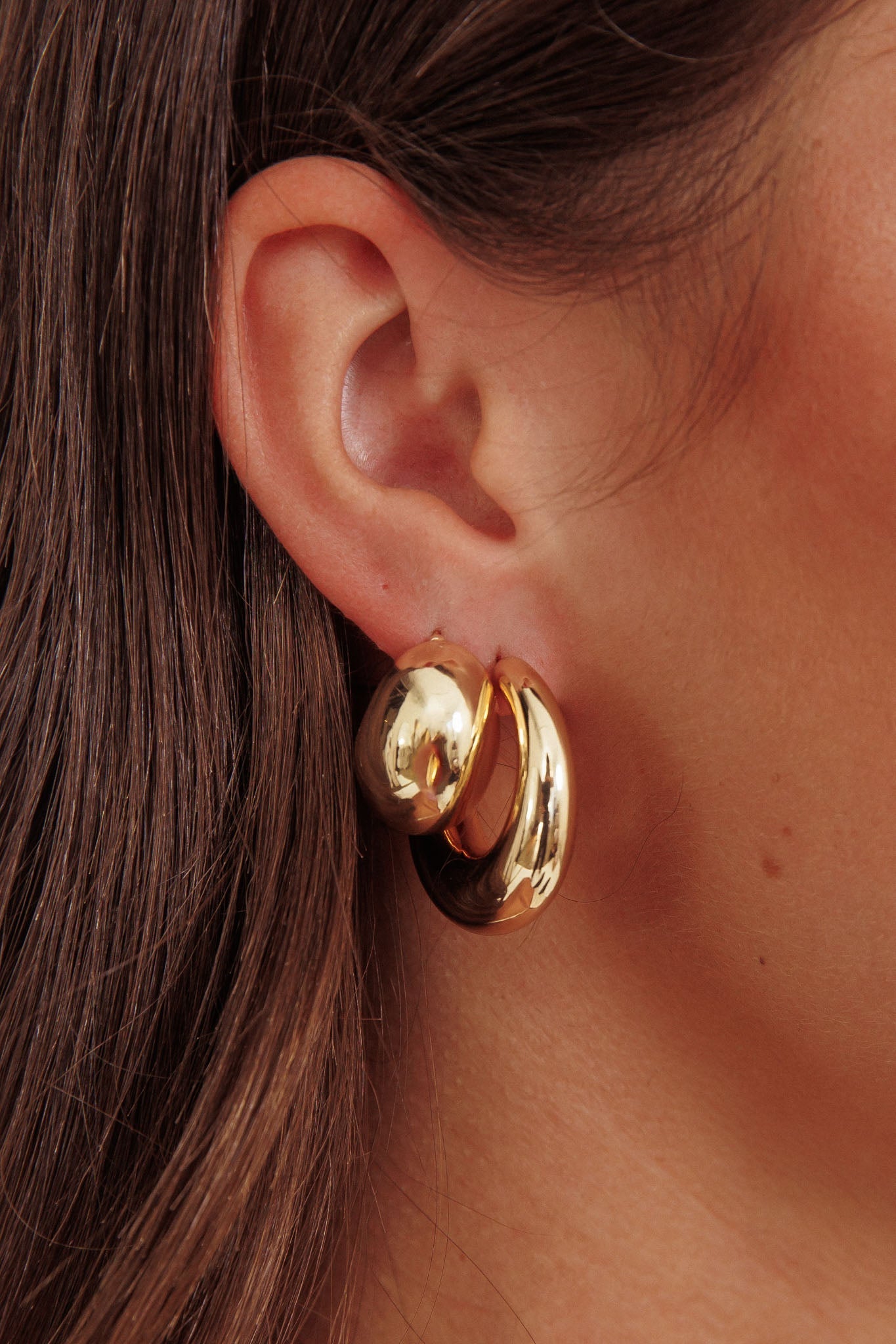 Ensemble de Boucles d'Oreilles Chunky Casper Or