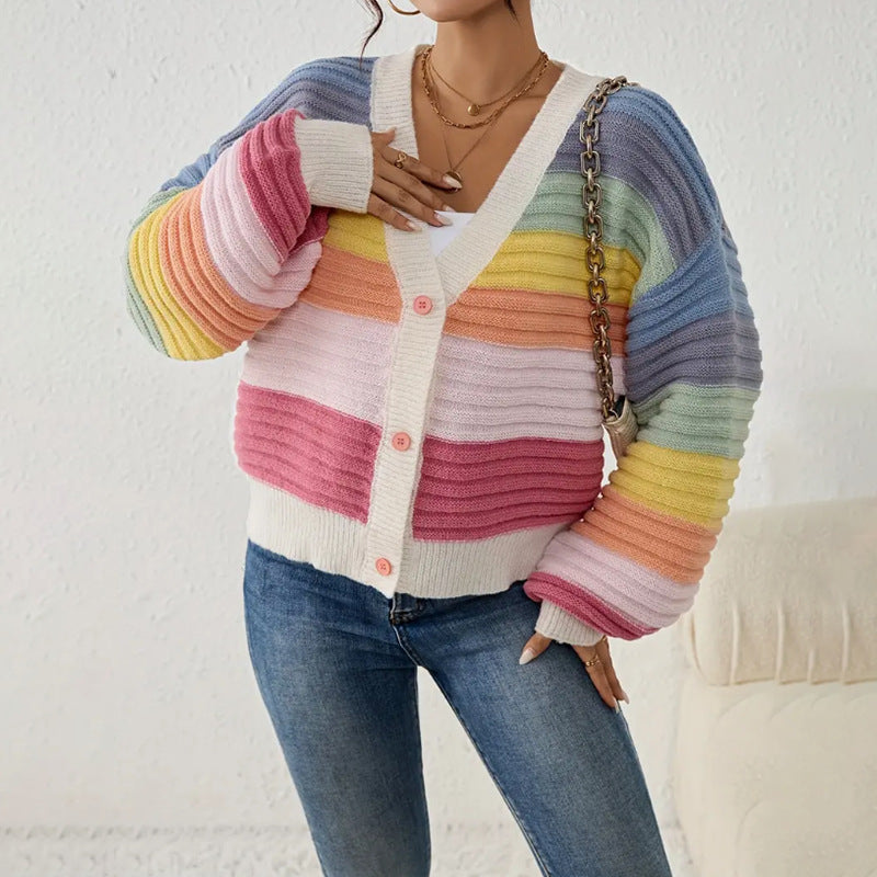 Fiona™ | Cardigan Arc-en-Ciel Confortable