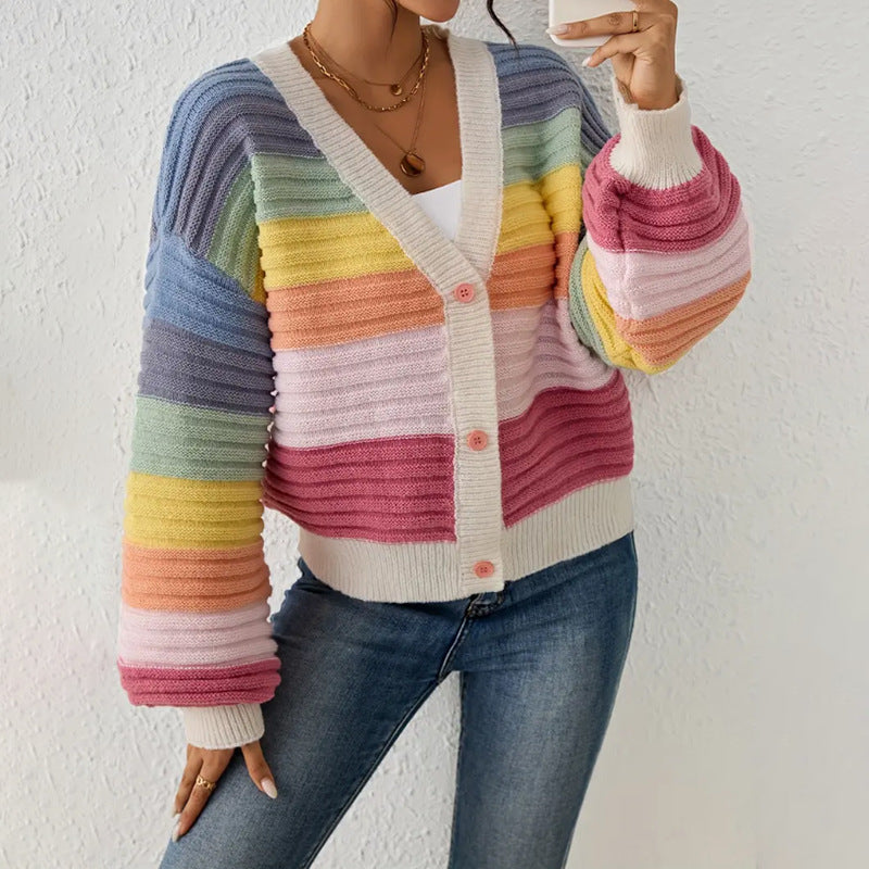 Fiona™ | Cardigan Arc-en-Ciel Confortable