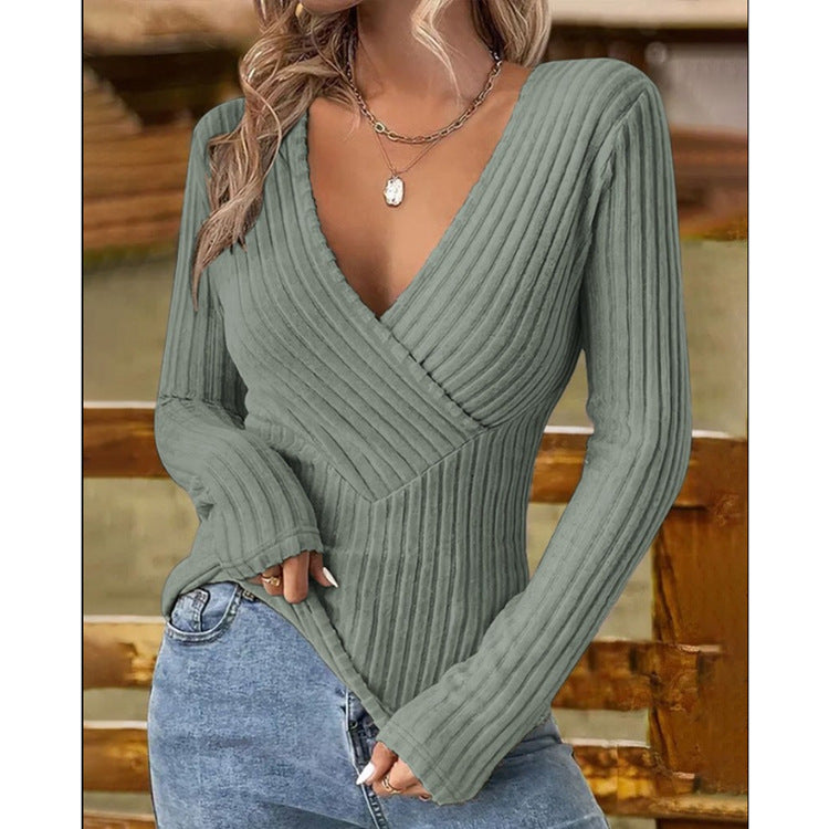 Ashley™ | Pull élégant à col en V