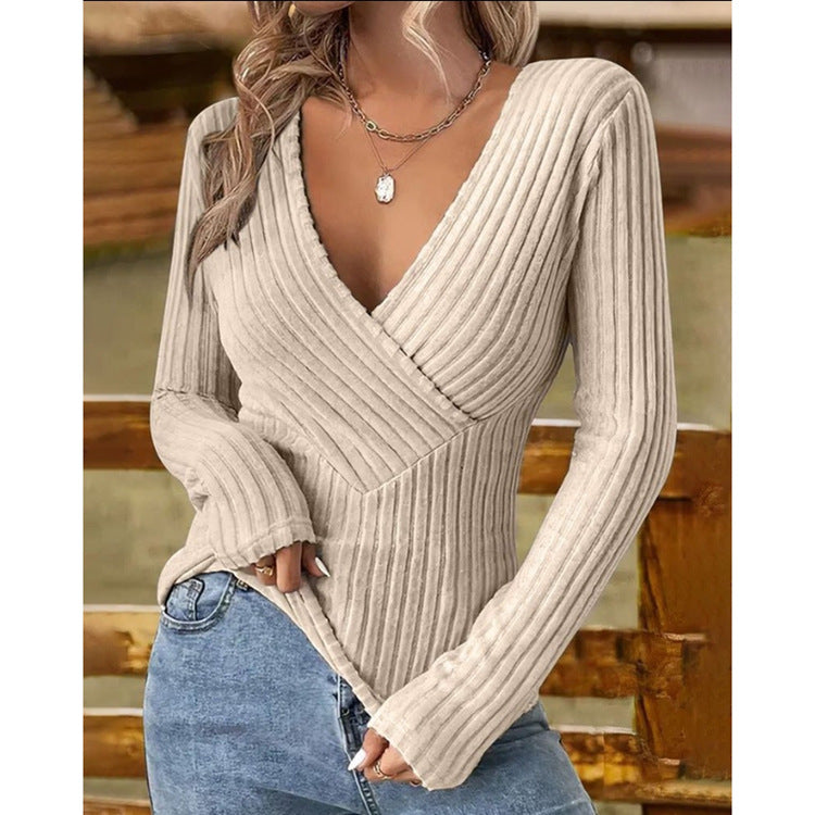 Ashley™ | Pull élégant à col en V