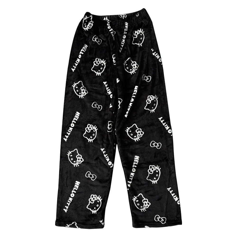 Kitty | Pantalon Douillet Imprimé Chat Rose