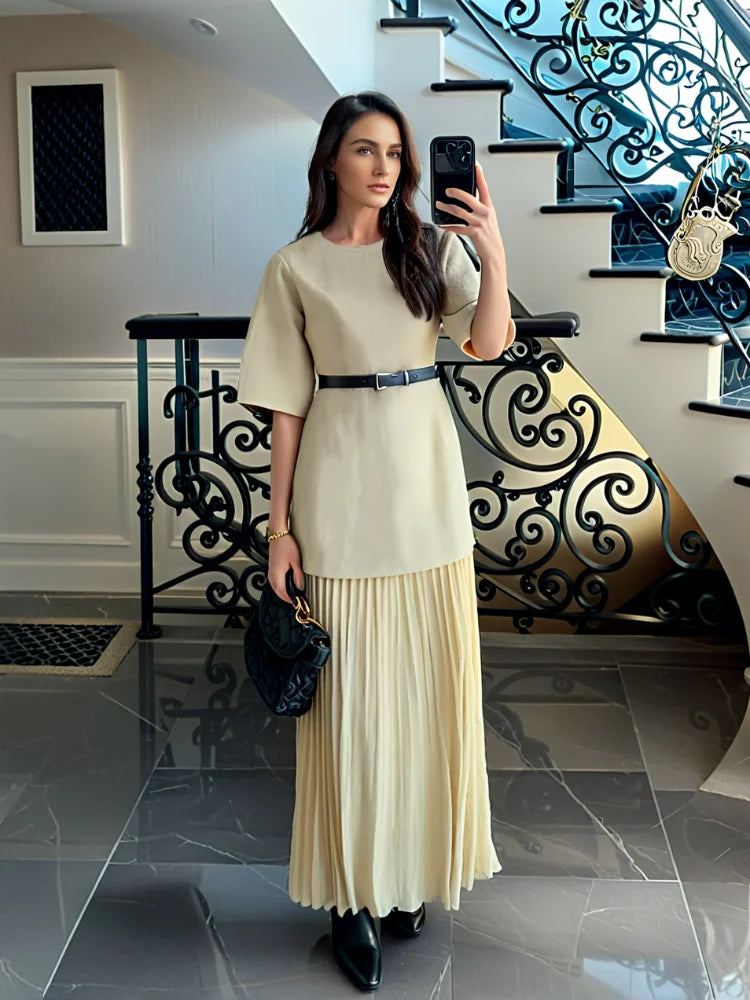 Margaux | Robe Longue Structurée Chic