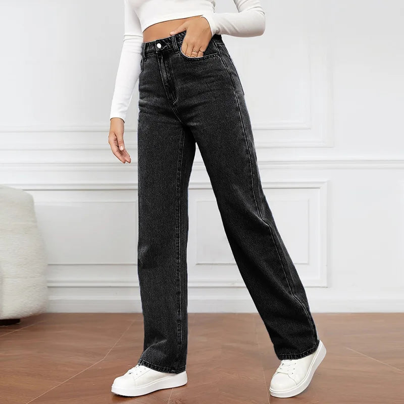Alba | Jean Taille Haute Délavé