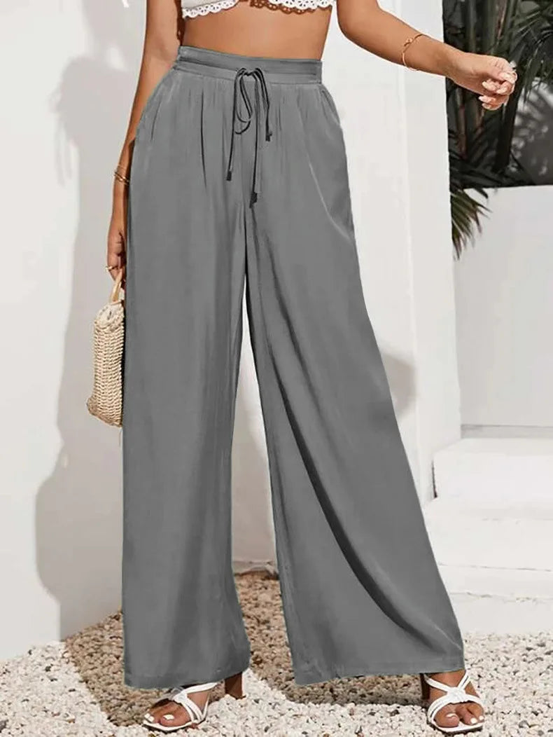 Manon | Pantalon Large Taille Haute
