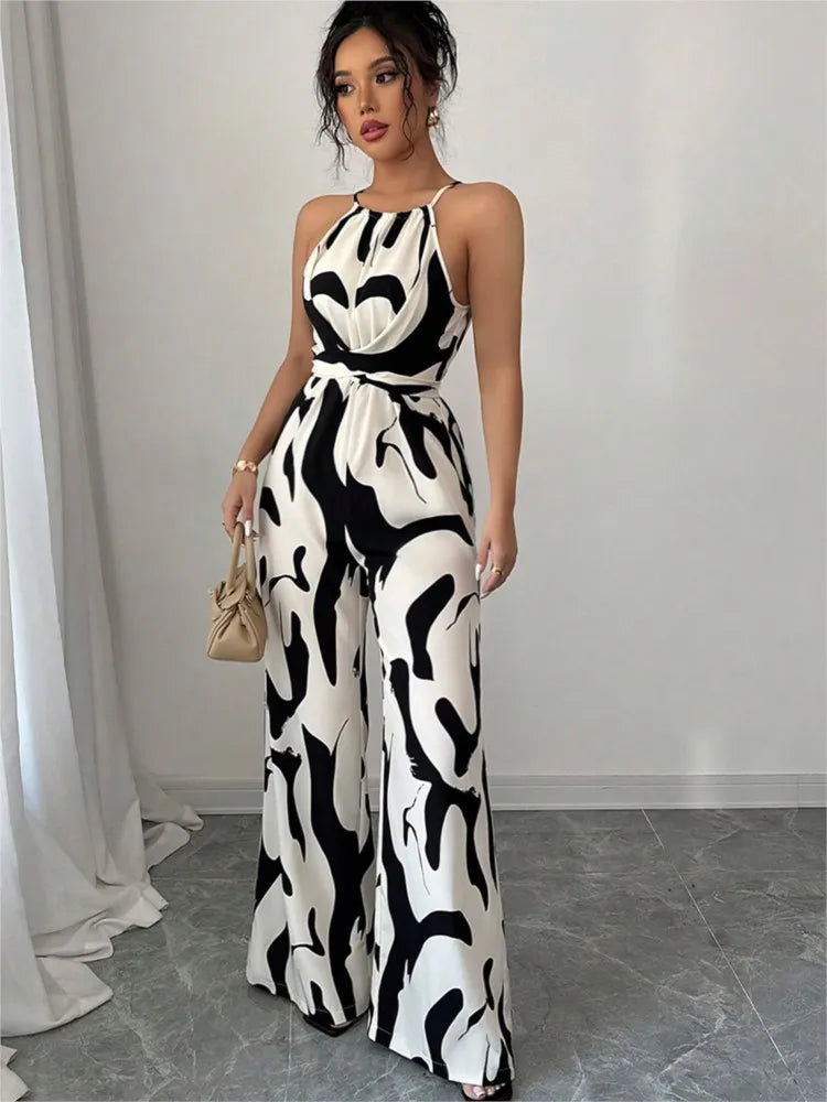 Mila | Jumpsuit Graphique & Élancée