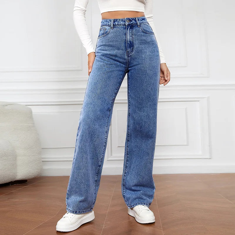 Alba | Jean Taille Haute Délavé