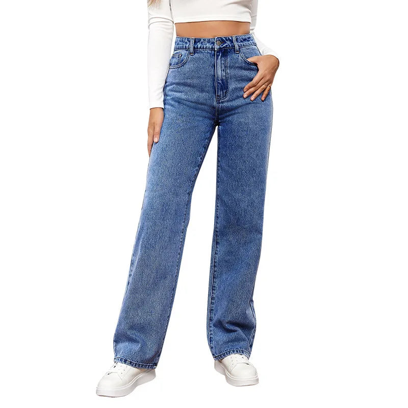 Alba | Jean Taille Haute Délavé