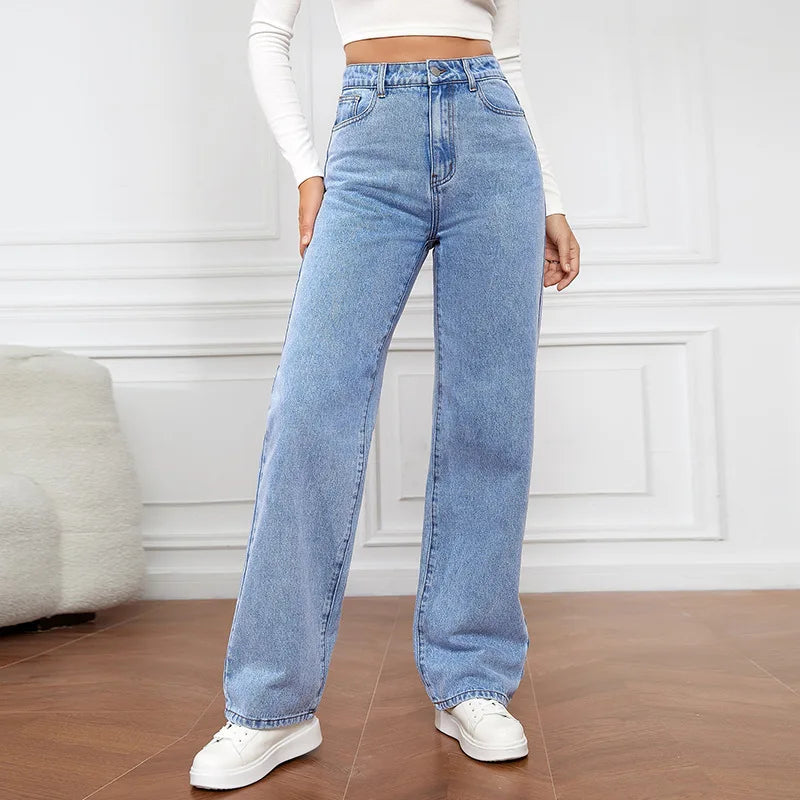 Alba | Jean Taille Haute Délavé