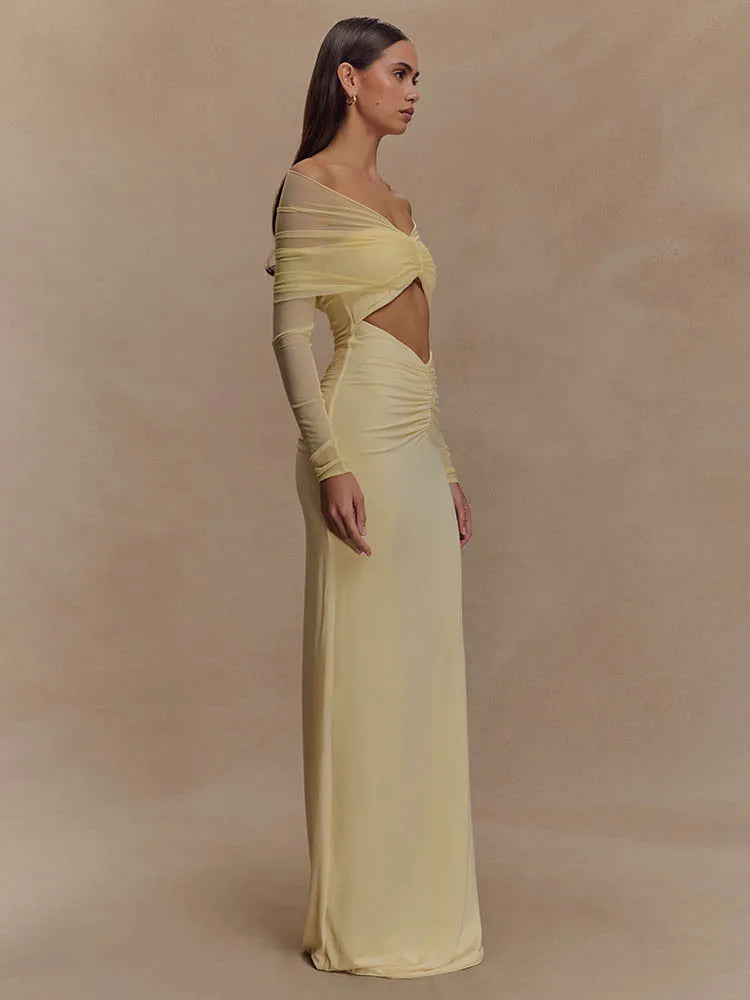 Ilona| Robe Off-Shoulder & Détail Sculptant