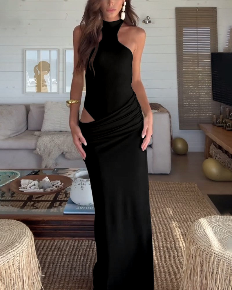Camille | Robe Sans Manches Évidée