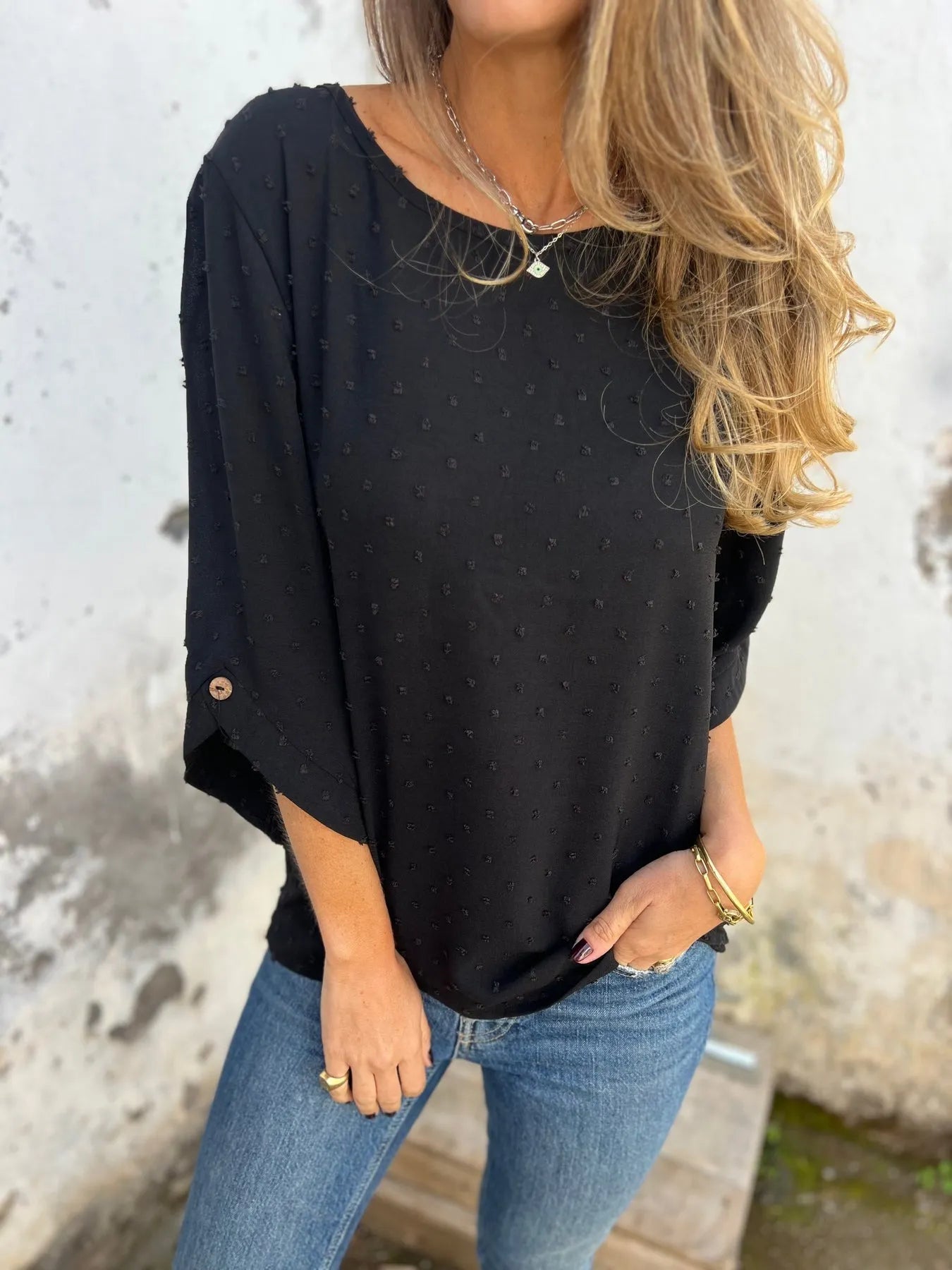 Ariane | Blouse Élégante à Pois
