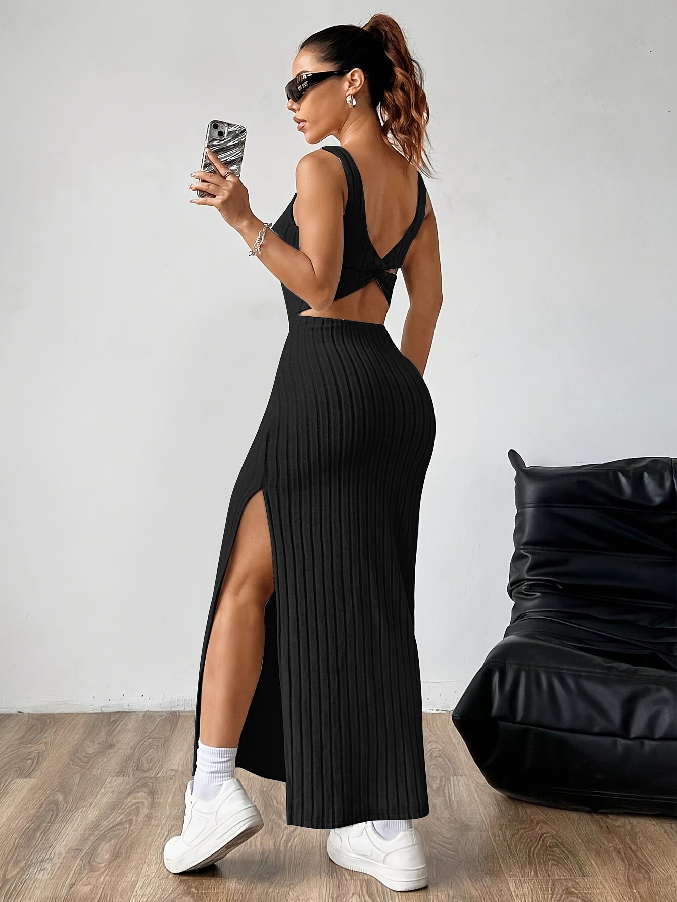 Noémie | Robe Fendue & Dos Dénudé