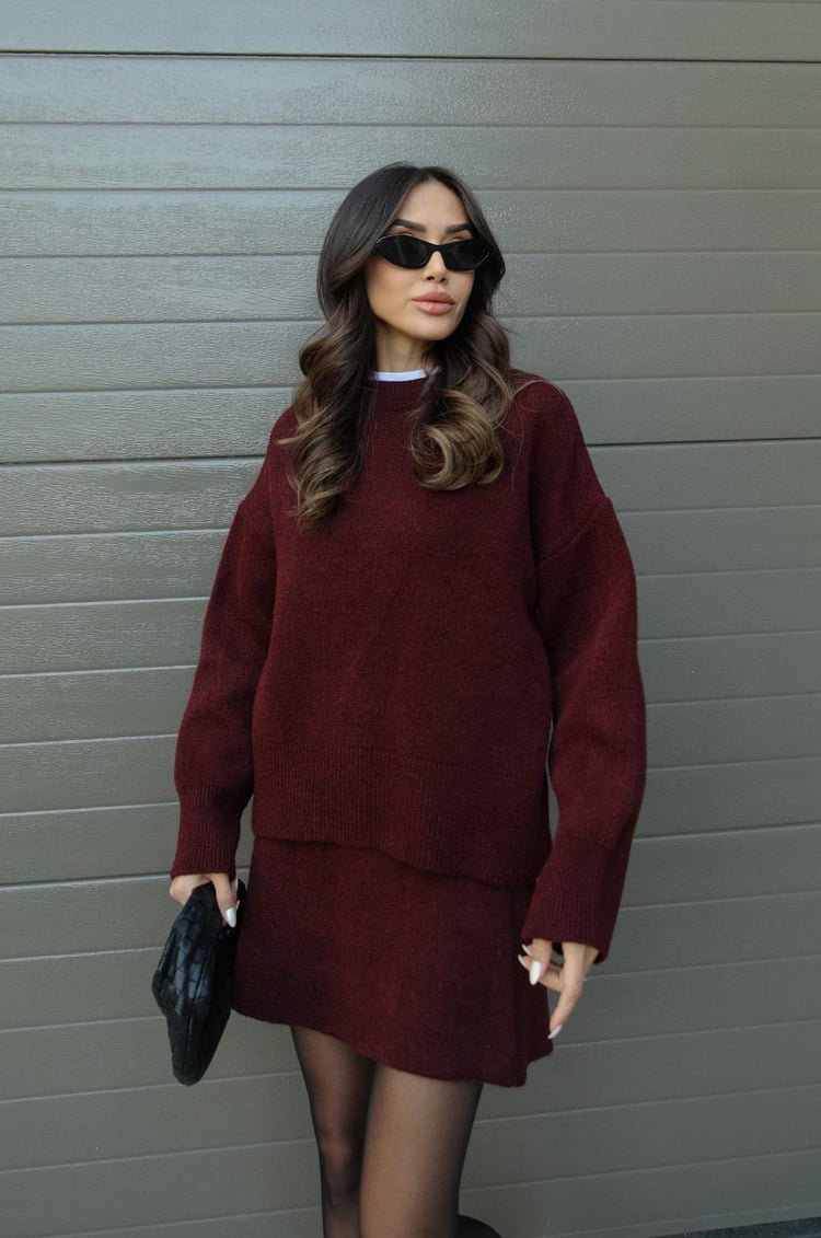 Elsie | Ensemble Tricoté (Top + Jupe)