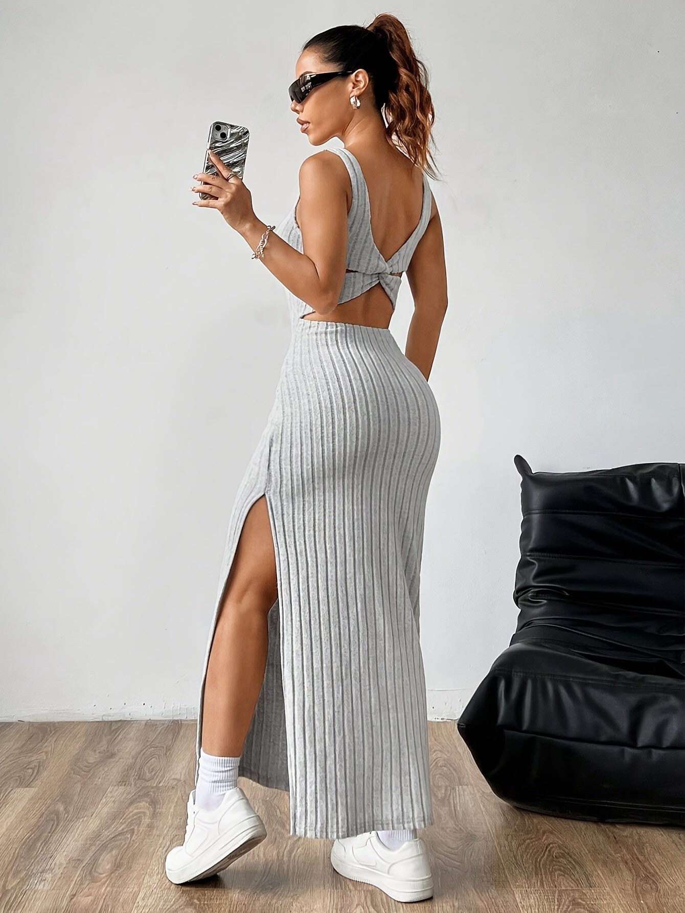 Noémie | Robe Fendue & Dos Dénudé
