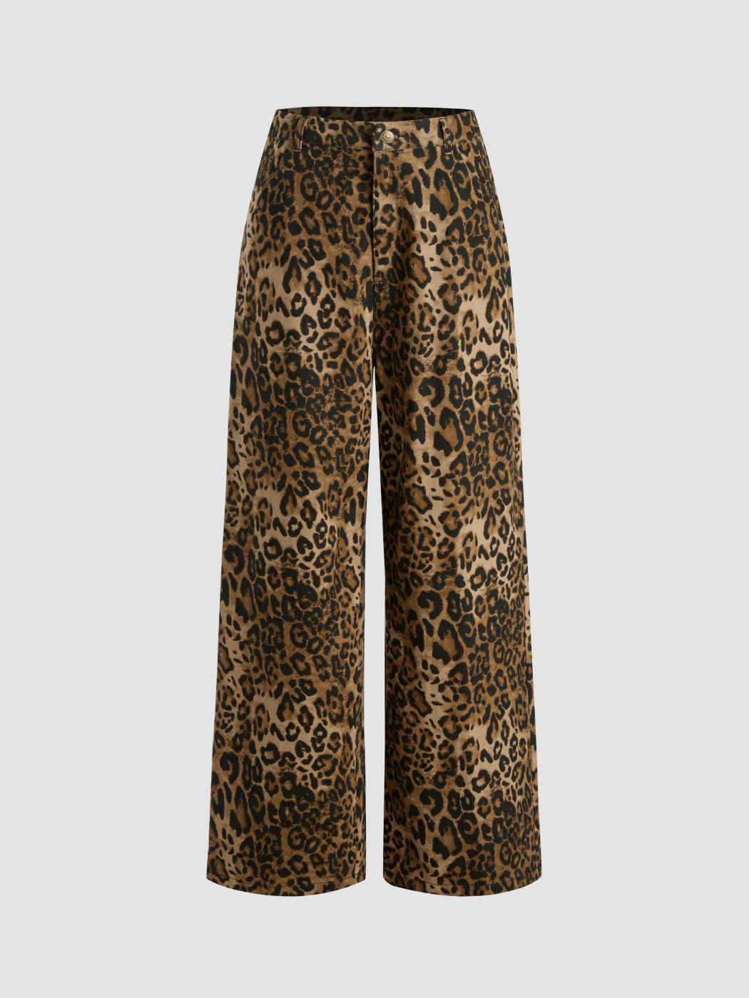 Soraya | Pantalon Large Léopard en Denim