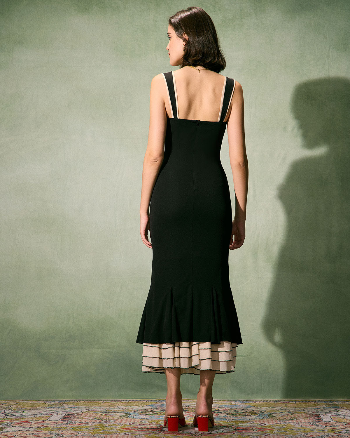 Naomi | Robe Maxi Moulante à Encolure Cœur
